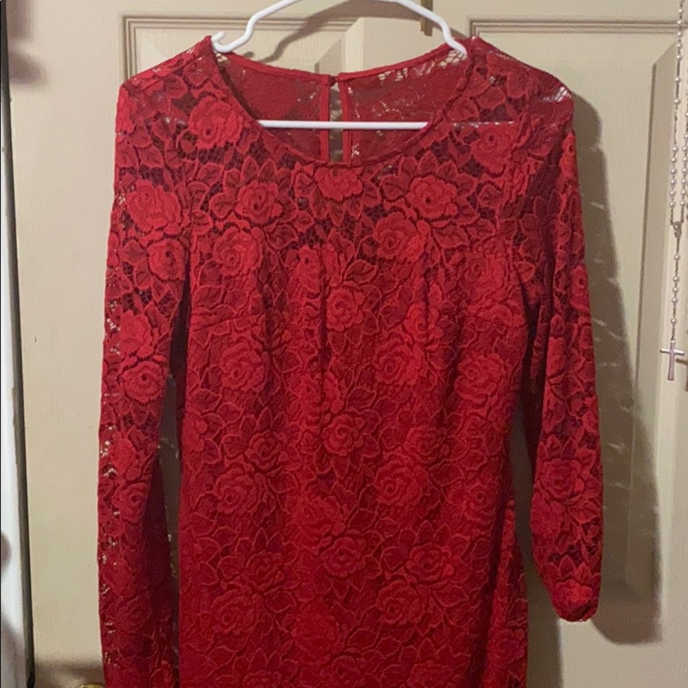 Red dress